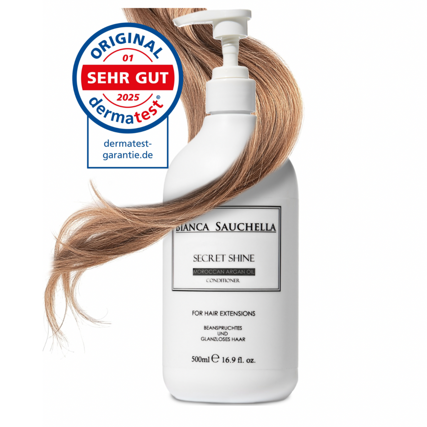 Bianca Sauchella Secret Shine Original Moroccan Argan Öl Haarconditioner die Ultimative Pflege für alle Haartypen und Extensions